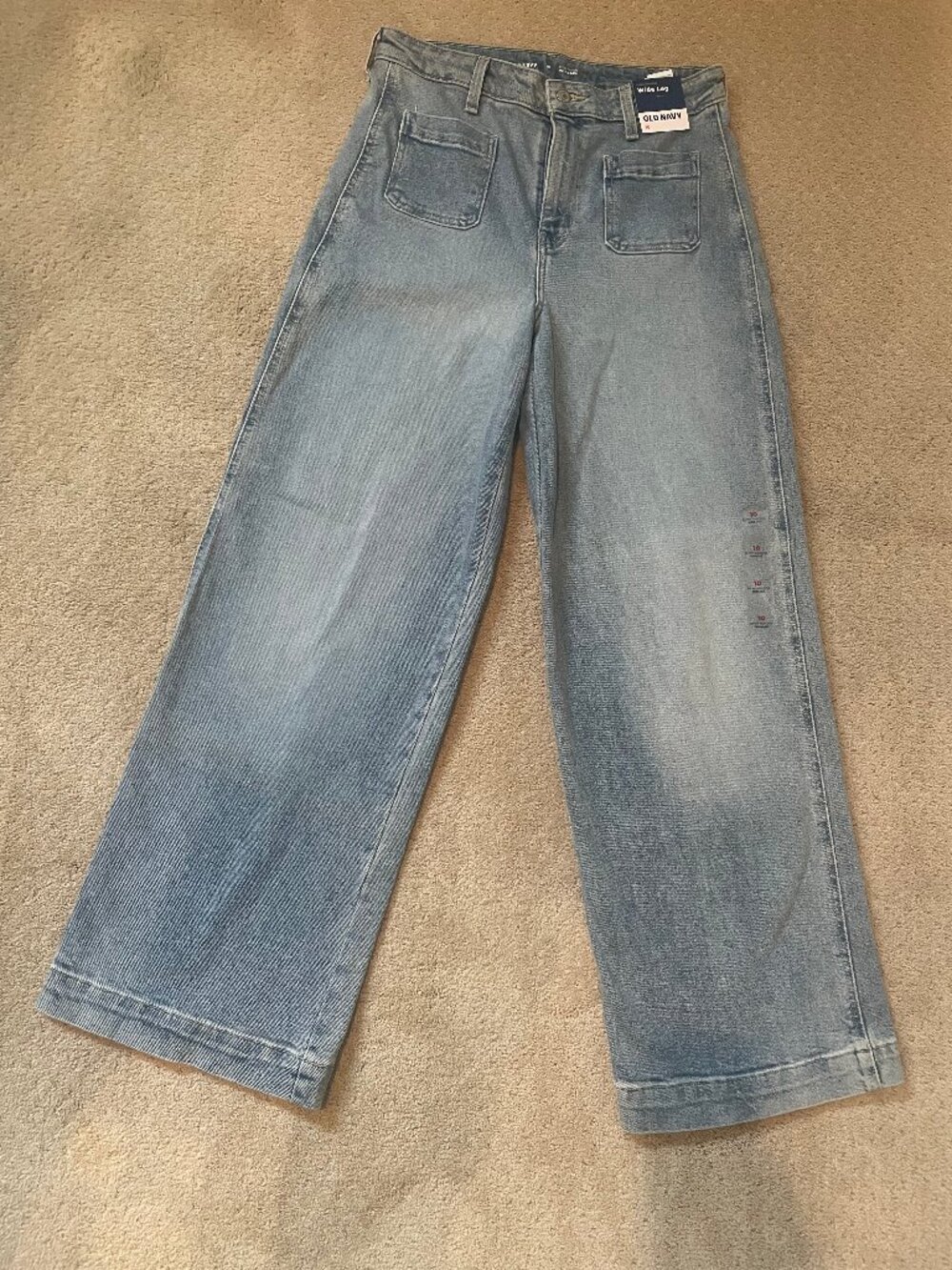NWT Old Navy Extra High Rise Wide Leg Jeans - Women's 10